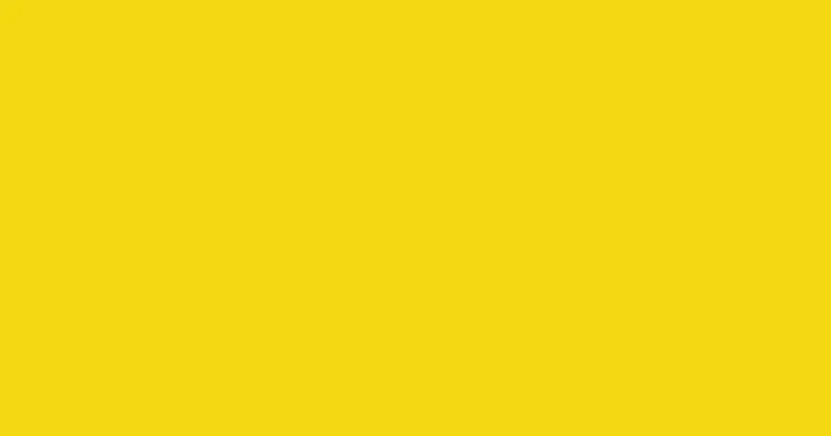 #f3d811 ripe lemon color image