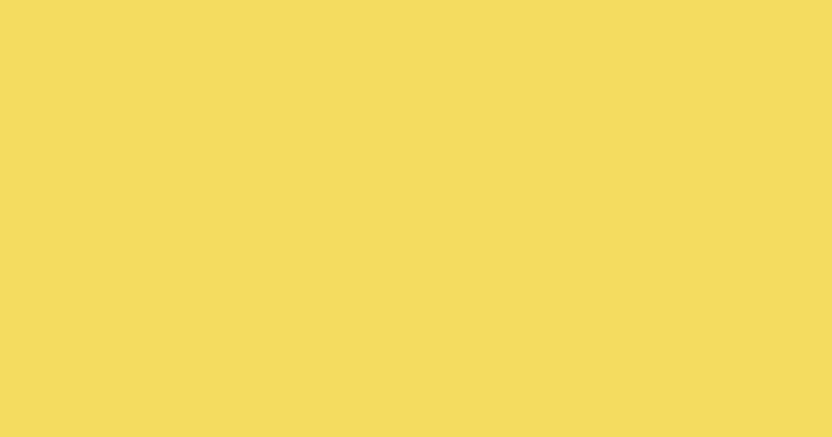 #f3dc5f energy yellow color image