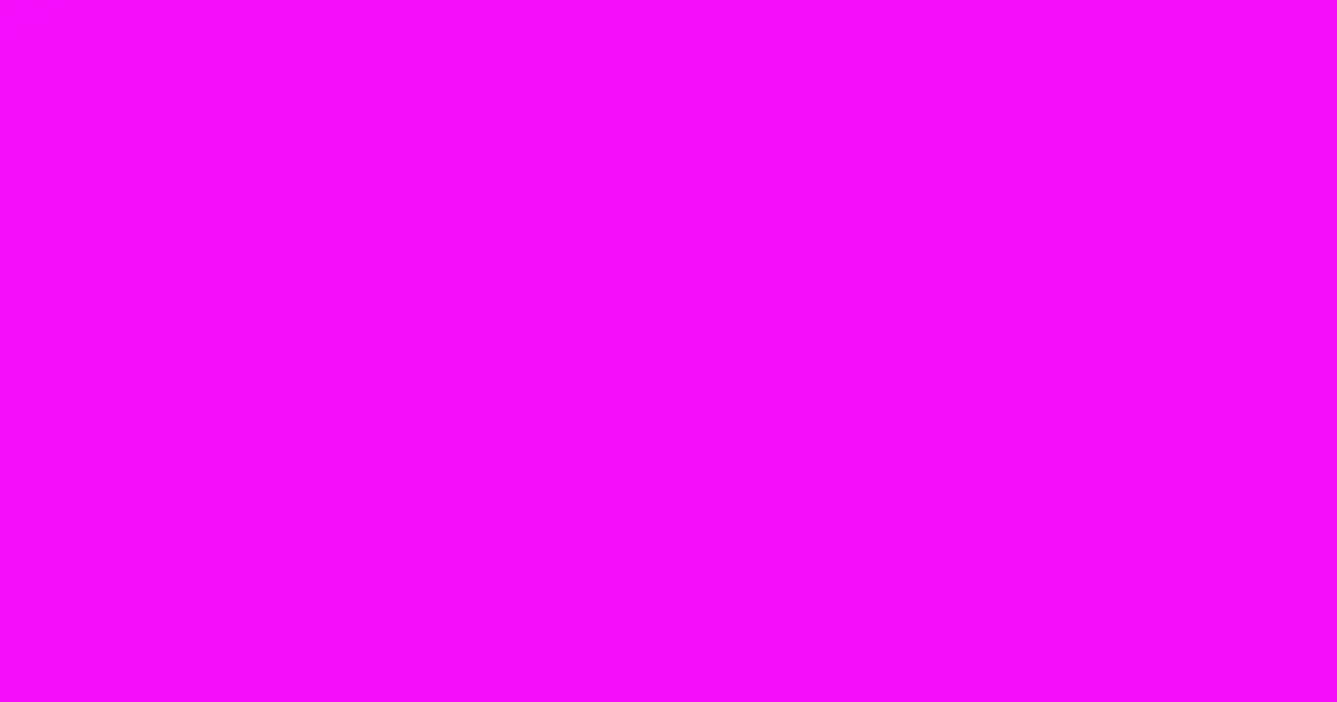 #f411fd electric violet color image