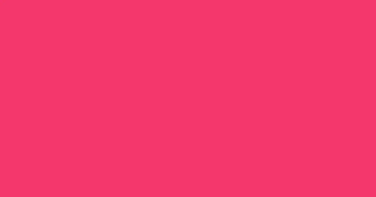 #f4376b rose pearl color image