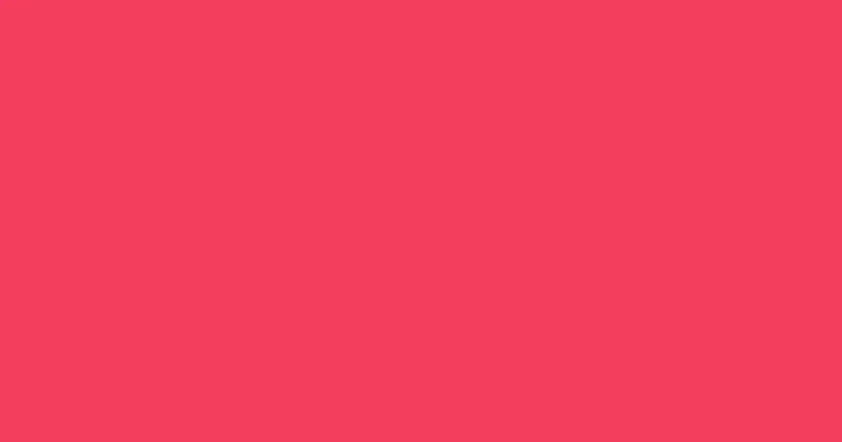 #f43d5e rose pearl color image