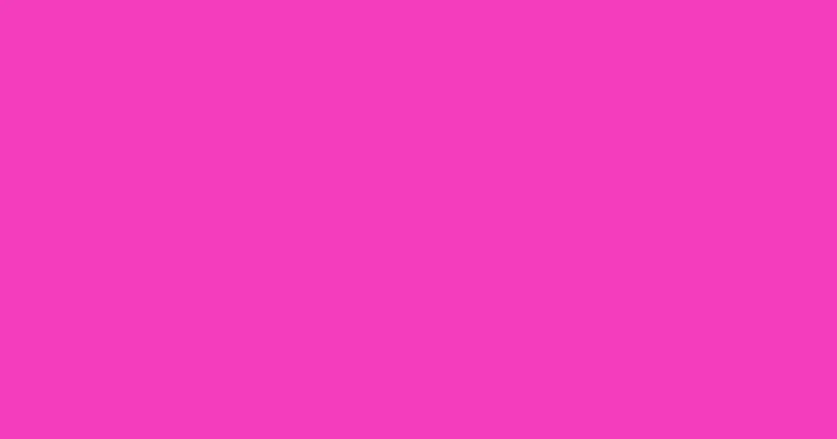 #f43dbd brilliant rose color image