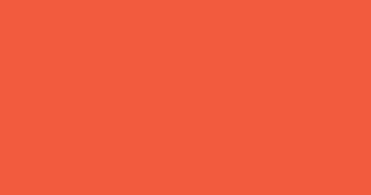 #f45a3f orange soda color image