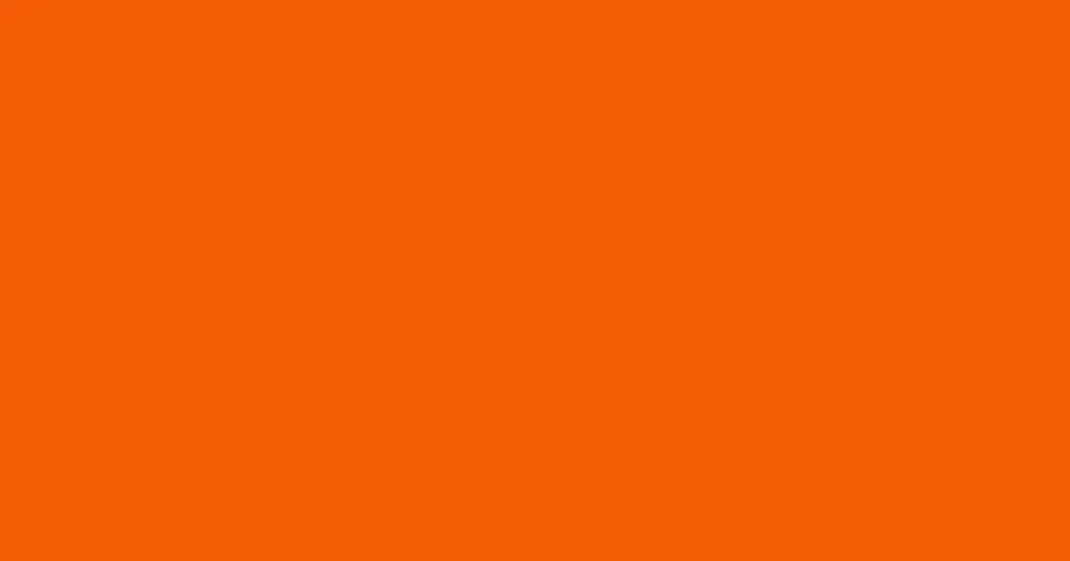 #f45c05 blaze orange color image