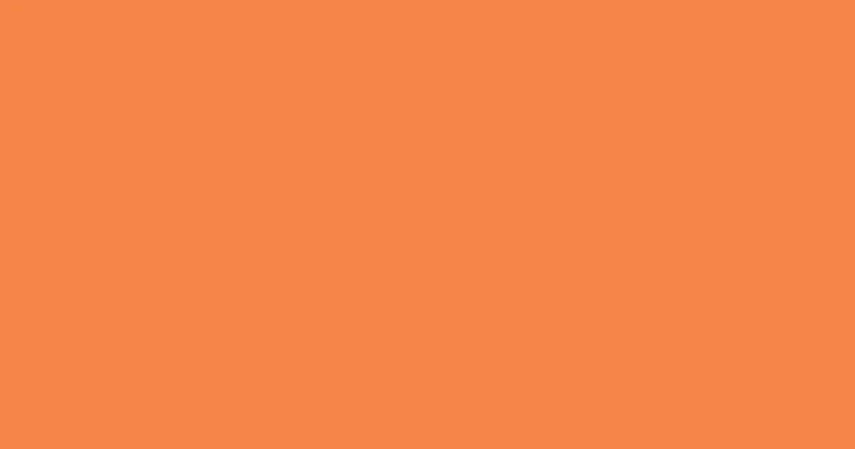 #f48547 mandarin pearl color image