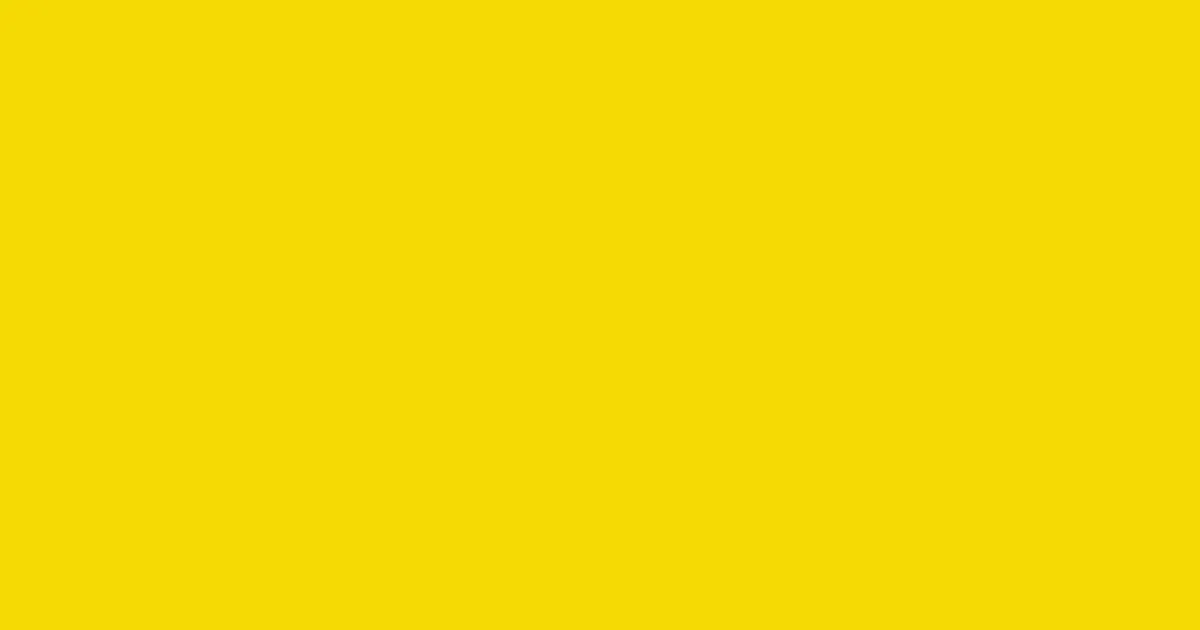 #f4d904 school bus yellow color image