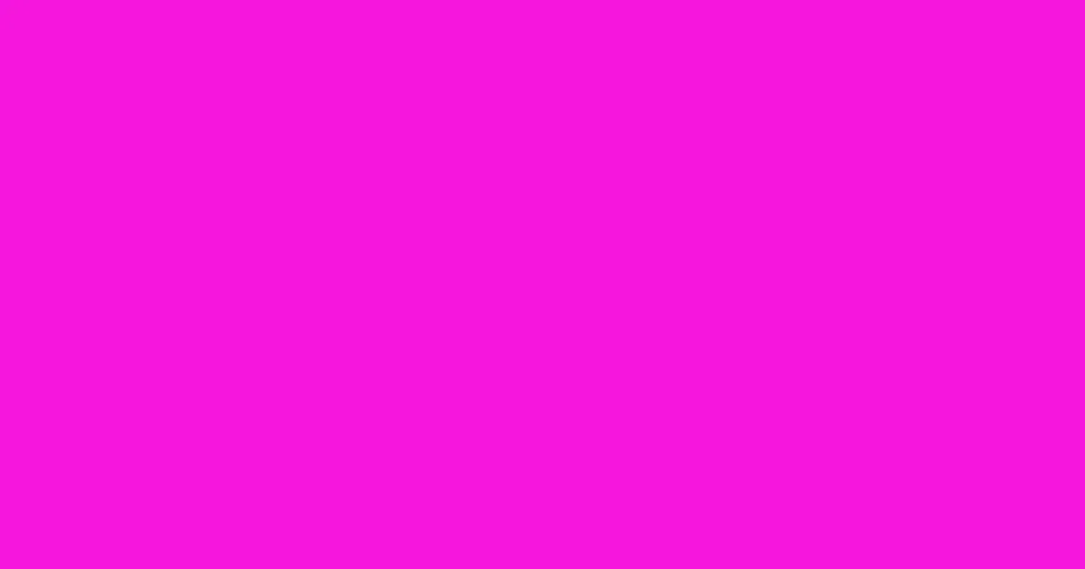 #f516db shocking pink color image