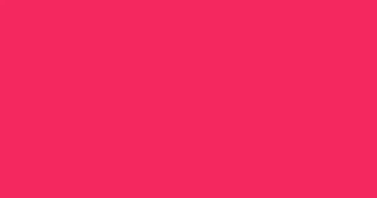 #f5275e rose pearl color image