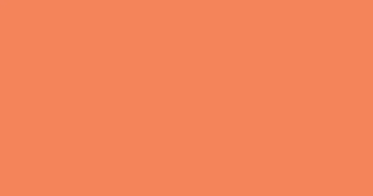 #f5845b mandarin pearl color image