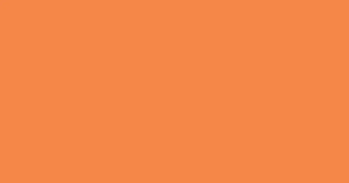 #f58747 mandarin pearl color image