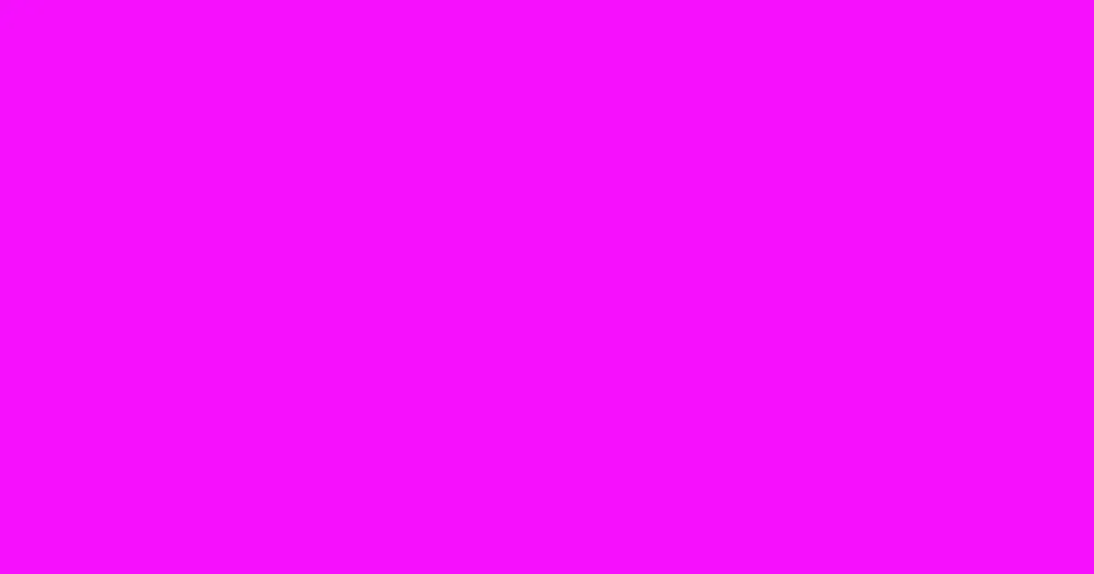 #f610fc electric violet color image