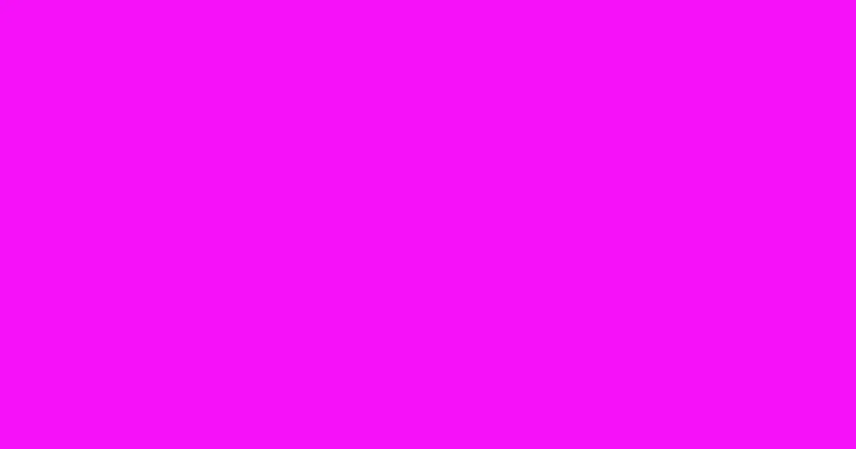 #f611fa electric violet color image