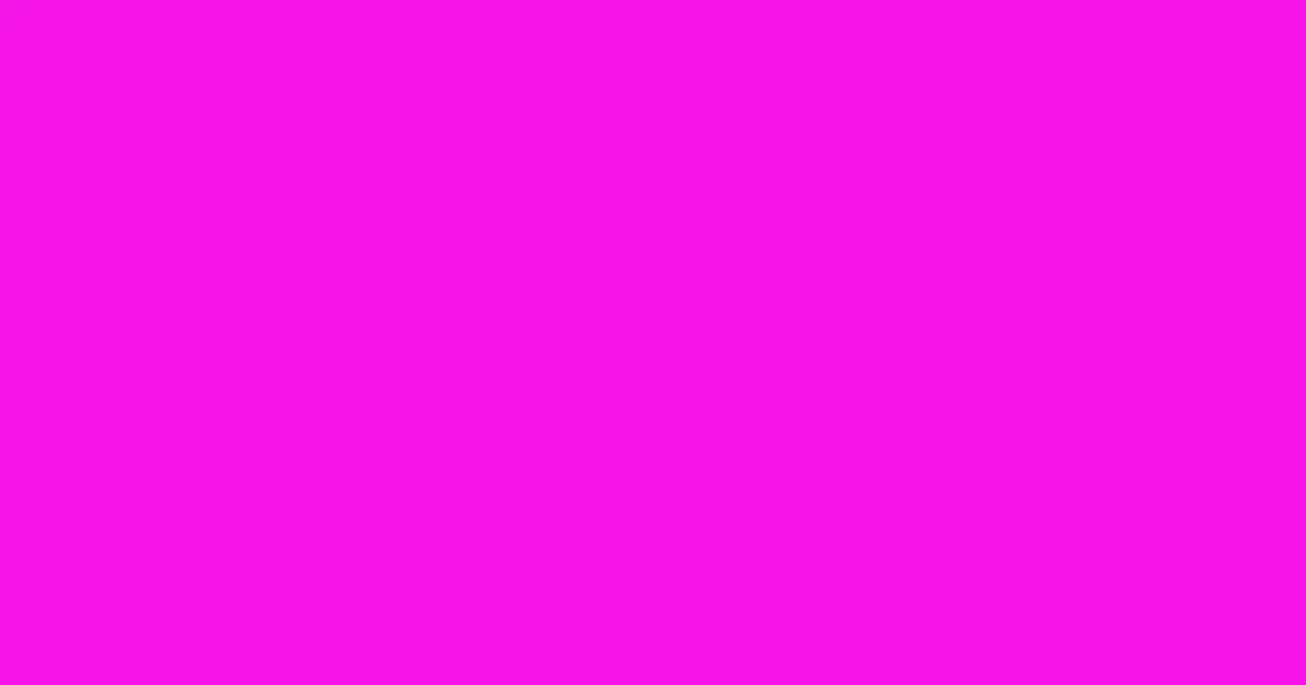 #f613ea magenta / fuchsia color image
