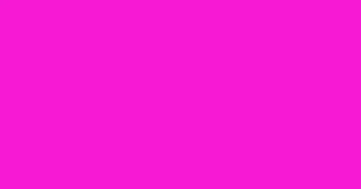 #f619d4 shocking pink color image
