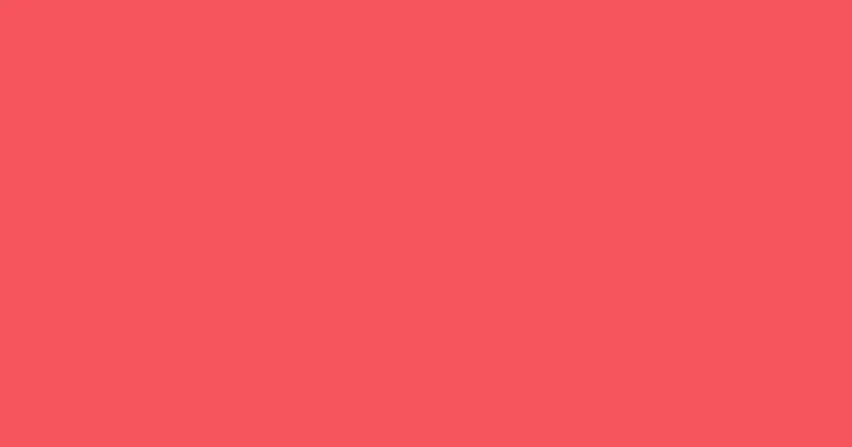 #f6545e carnation color image