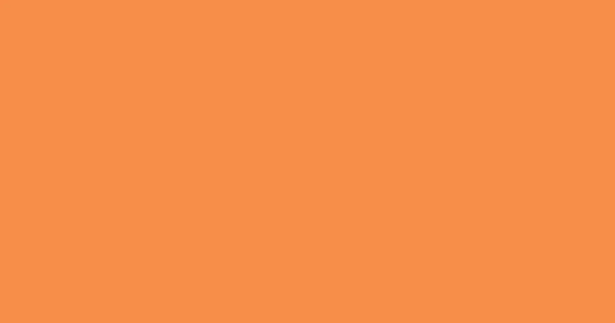 #f68e48 mandarin pearl color image