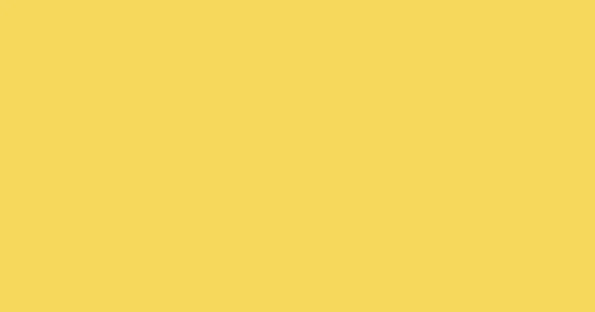 #f6d85b energy yellow color image