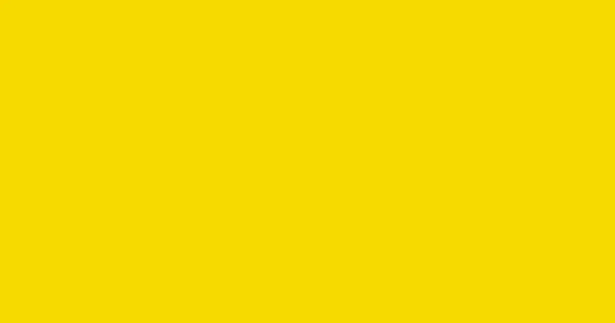 #f6d900 school bus yellow color image