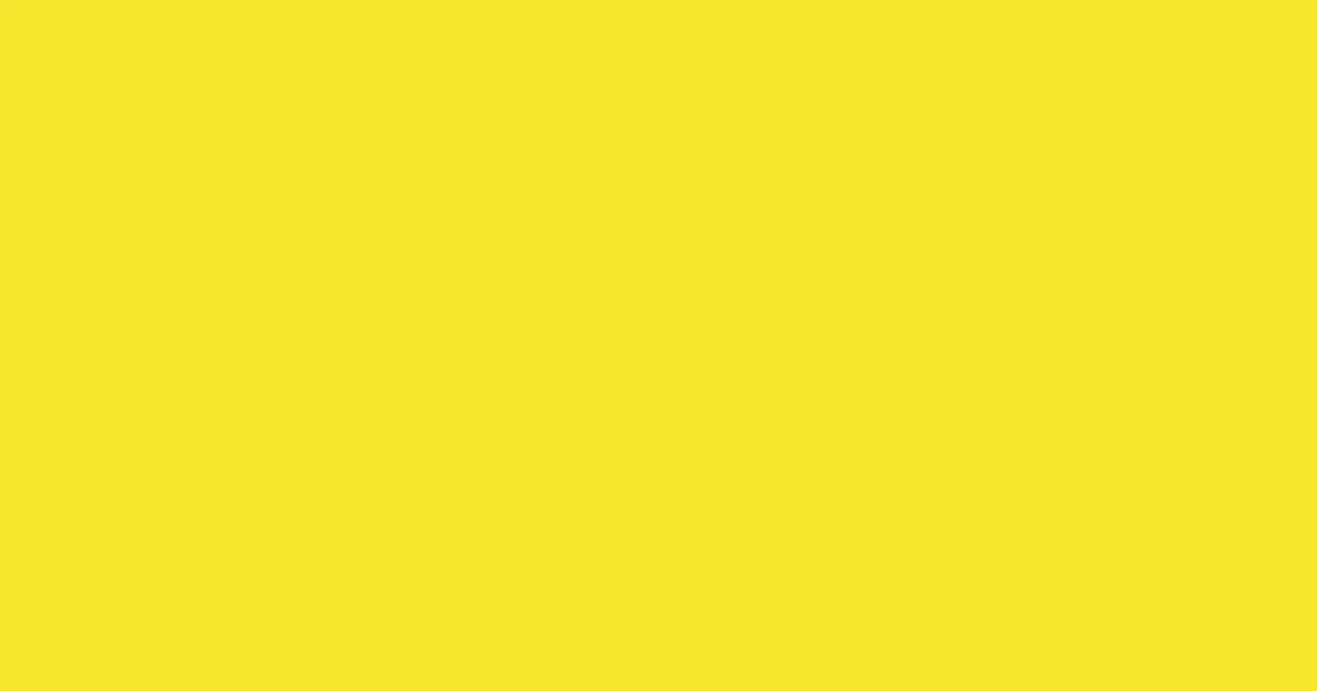 #f6e72c ripe lemon color image