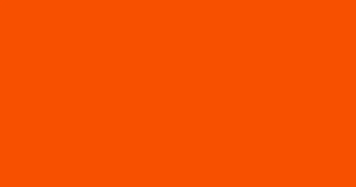 #f75000 international orange color image