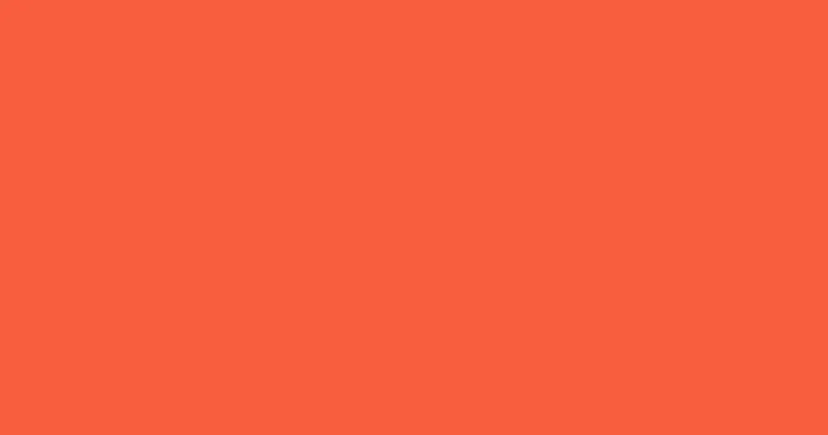 #f75e3c orange soda color image
