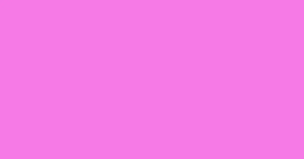 #f77ae5 persian pink color image