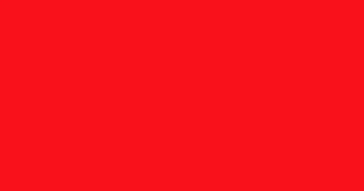 #f8111a torch red color image