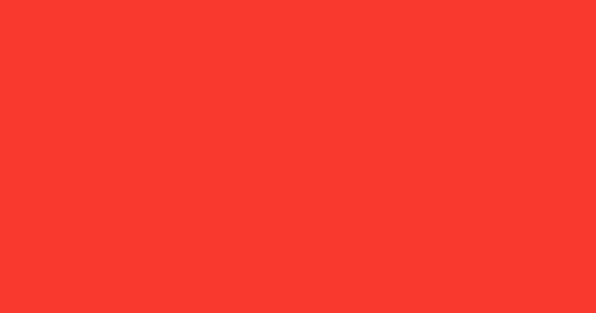 #f8382f red orange color image