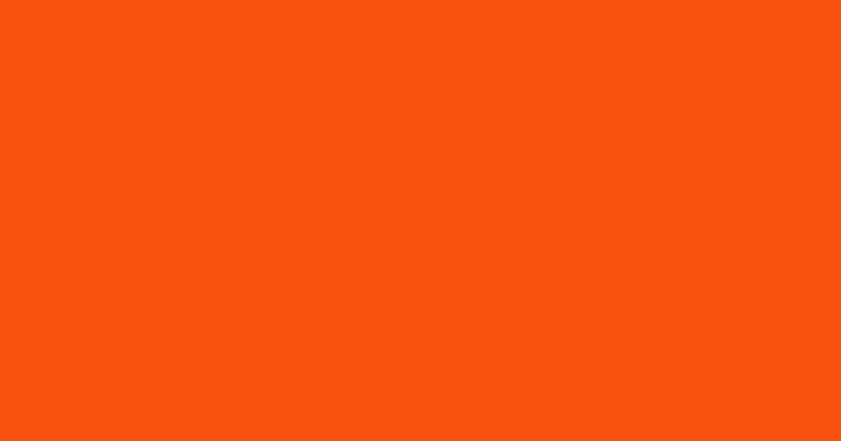 #f8520f international orange color image