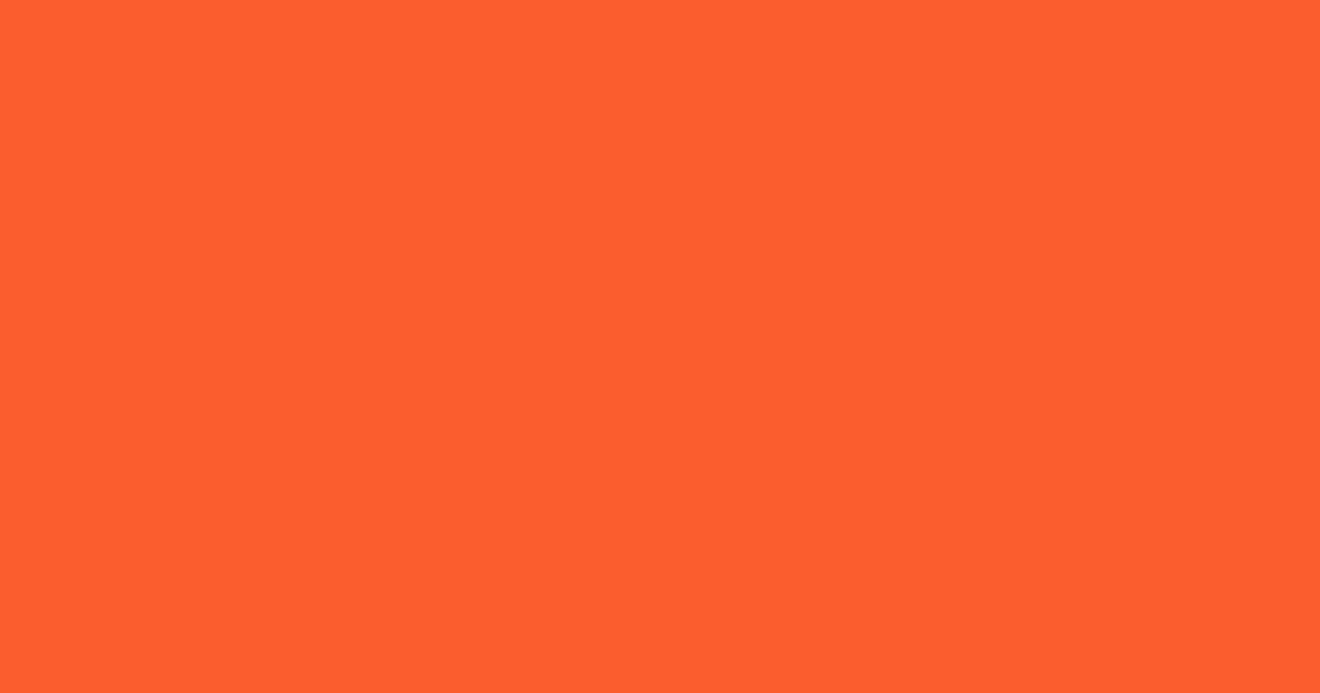 #f85c2e orange soda color image