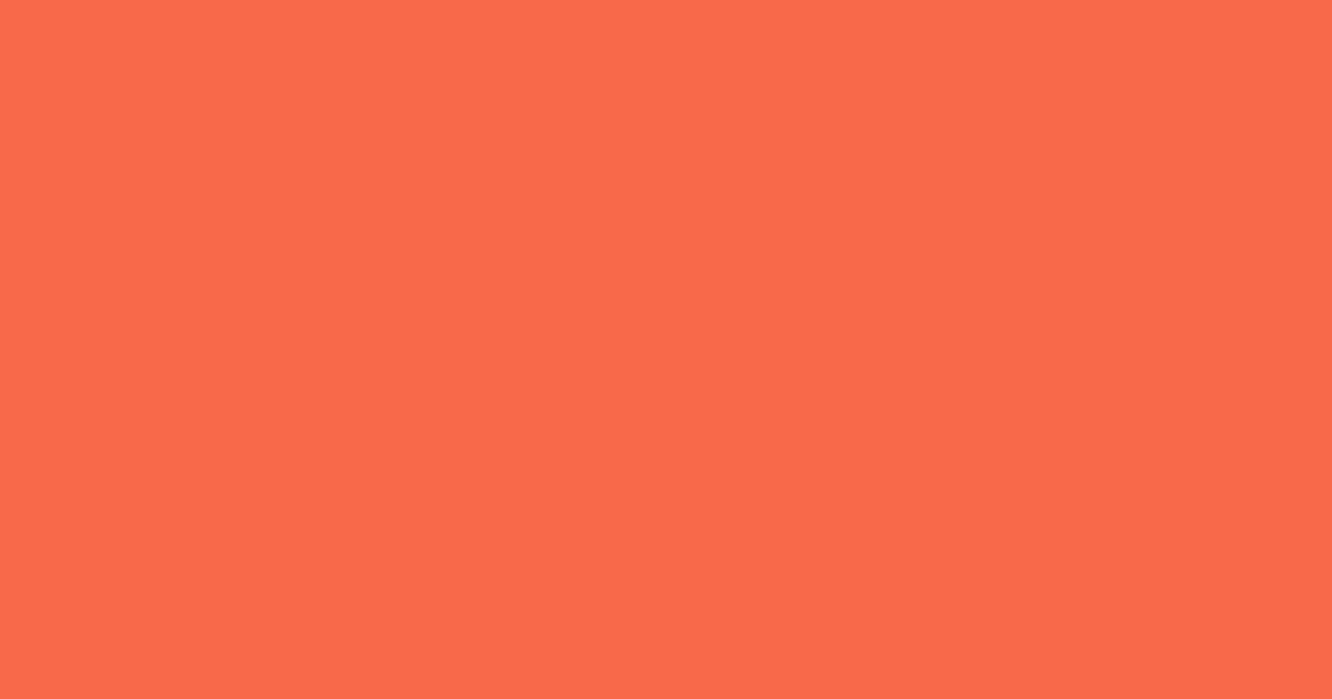 #f86a4a orange soda color image