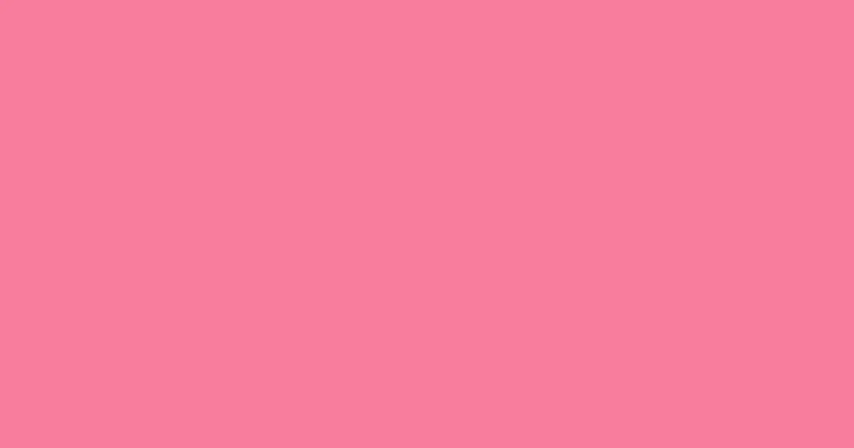 #f87d9d tickle me pink color image