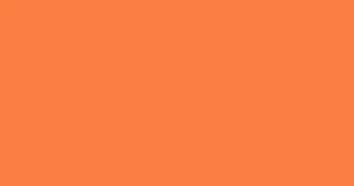 #f87e40 mandarin pearl color image