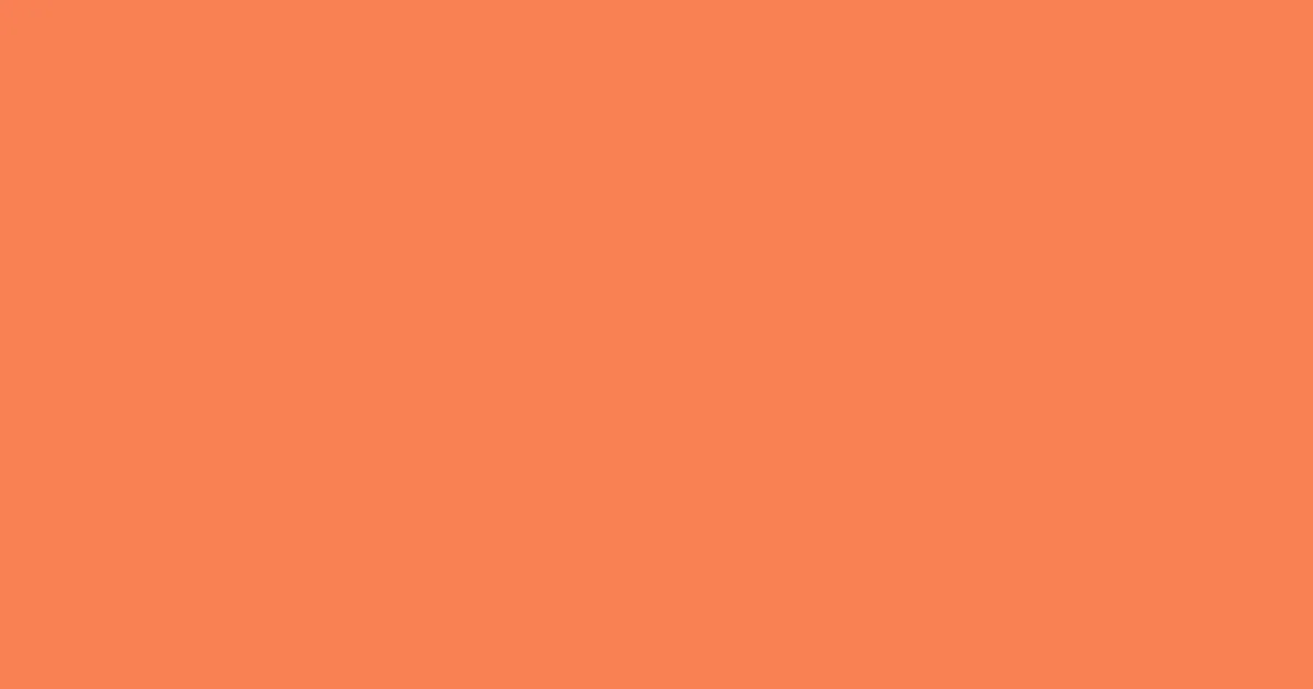 #f88152 mandarin pearl color image