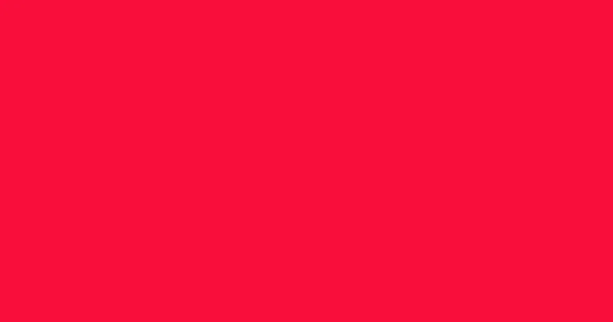 #f90e3a torch red color image