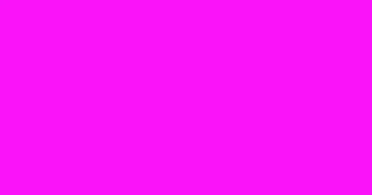 #f913fa electric violet color image