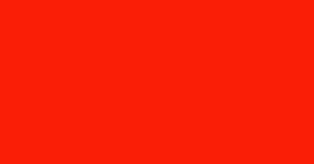 #f91e05 scarlet color image