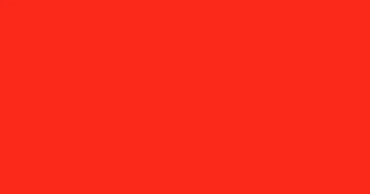 #f92819 orange red color image