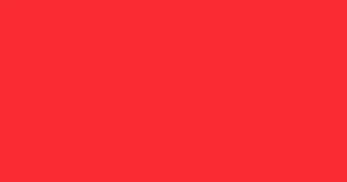 #f92b33 scarlet color image