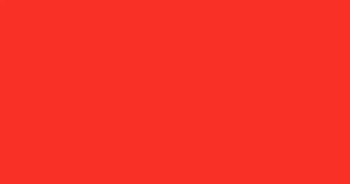 #f93125 orange red color image