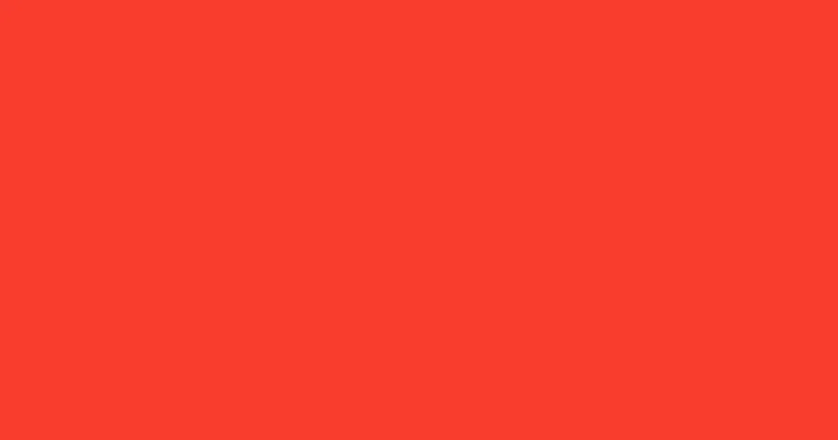 #f93d2d red orange color image