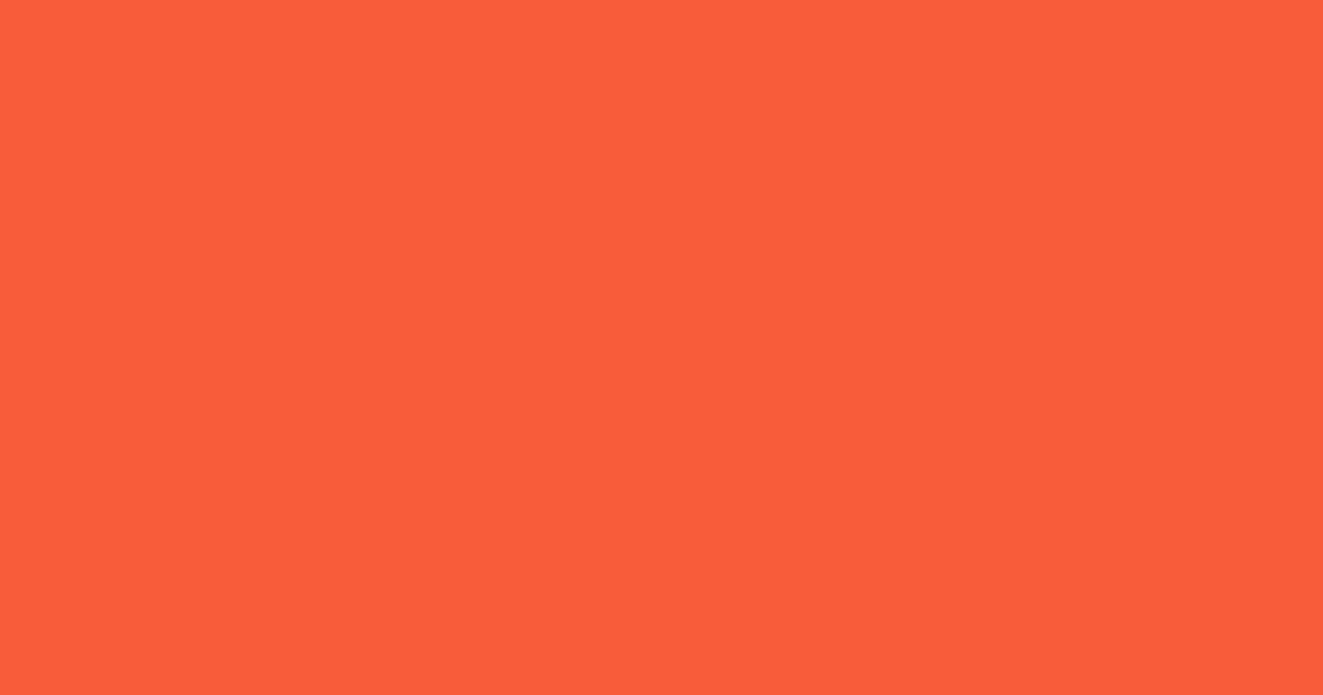 #f95c3a orange soda color image