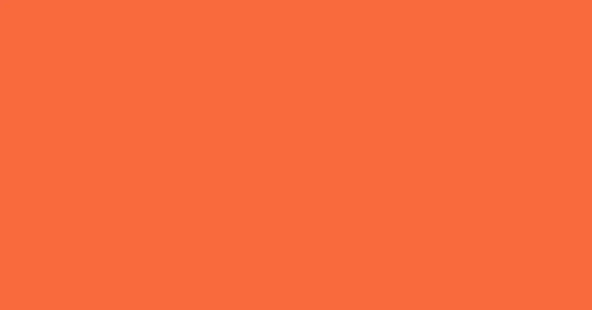 #f96a3c orange soda color image
