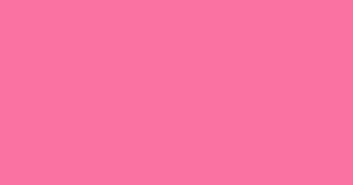 #f971a0 tickle me pink color image