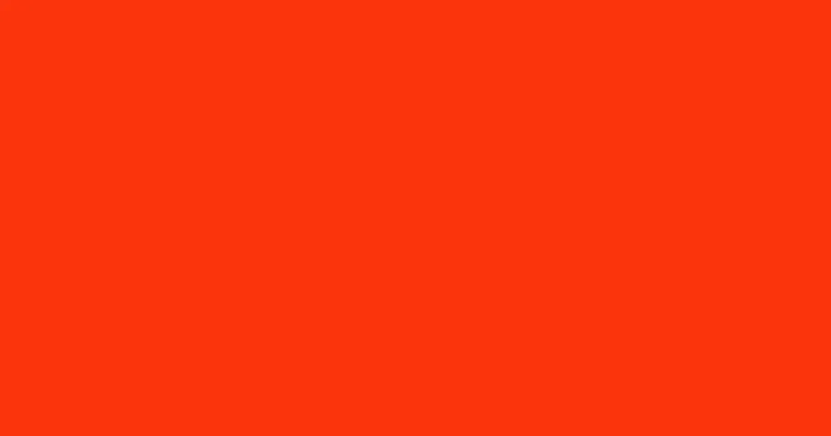 #fa350c scarlet color image