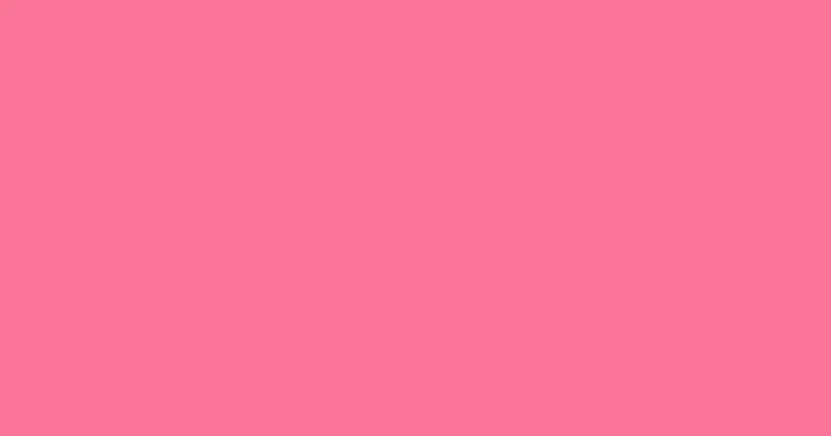 #fa7696 tickle me pink color image