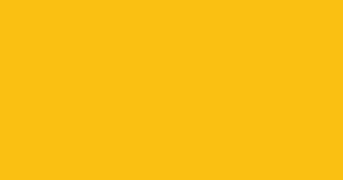 #fac112 lightning yellow color image