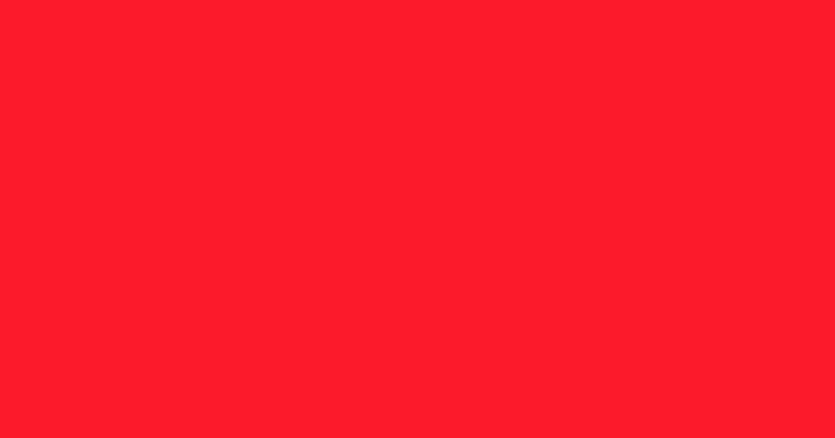 #fb1a2a torch red color image