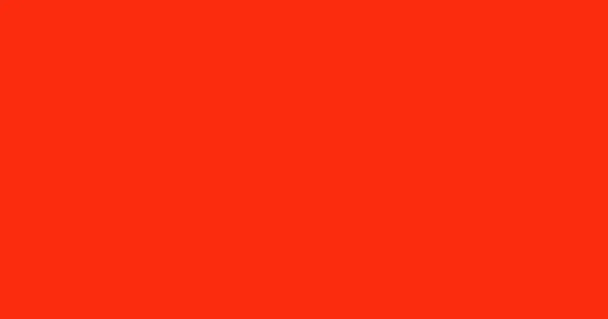 #fb2c0d scarlet color image
