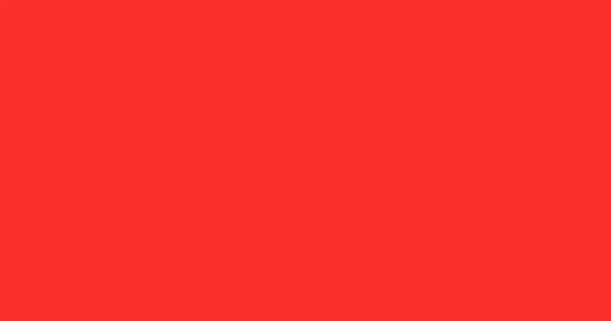 #fb2f2a orange red color image